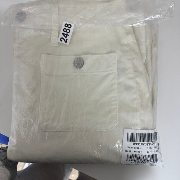 NEW J.Crew Tall Wide Leg Velvet Sailor Trouser High Waist Preppy Ivory US 30 - Picture 13 of 13